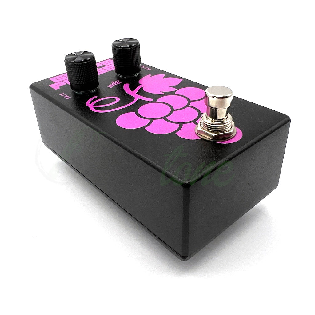 left side view of the Aguilar Grape Phaser Bass Pedal