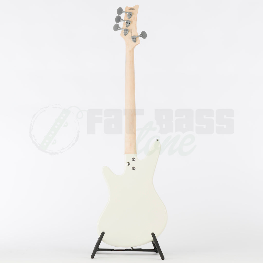 full body back view of the white version of the Nordstrand Acinonyx Short Scale Cat Bass