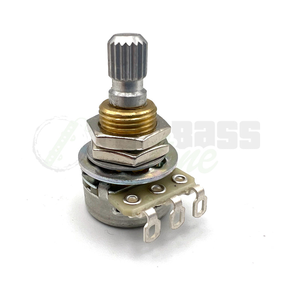 250k Volume Potentiometer for guitar and bass side view