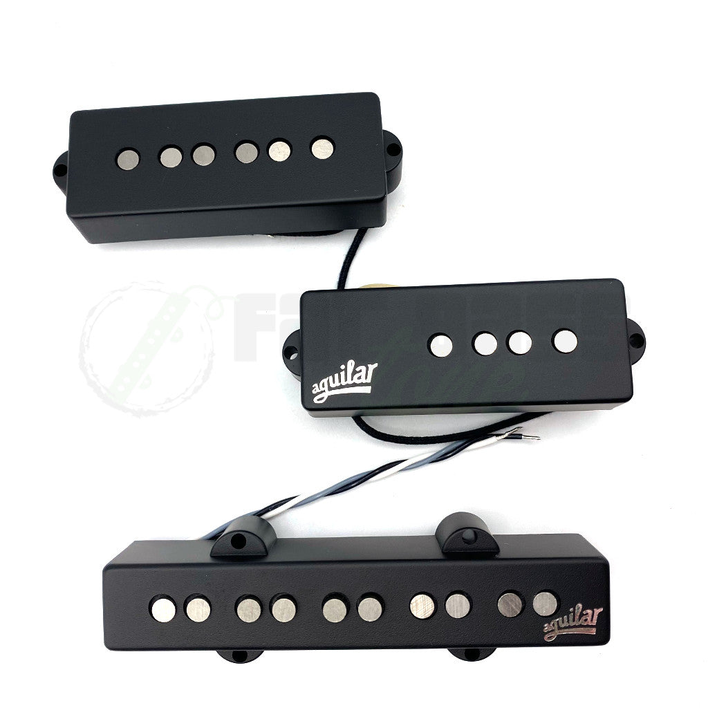 top view of Aguilar AG 5P/J-HC 5 String Hum Cancelling Bass Pickups