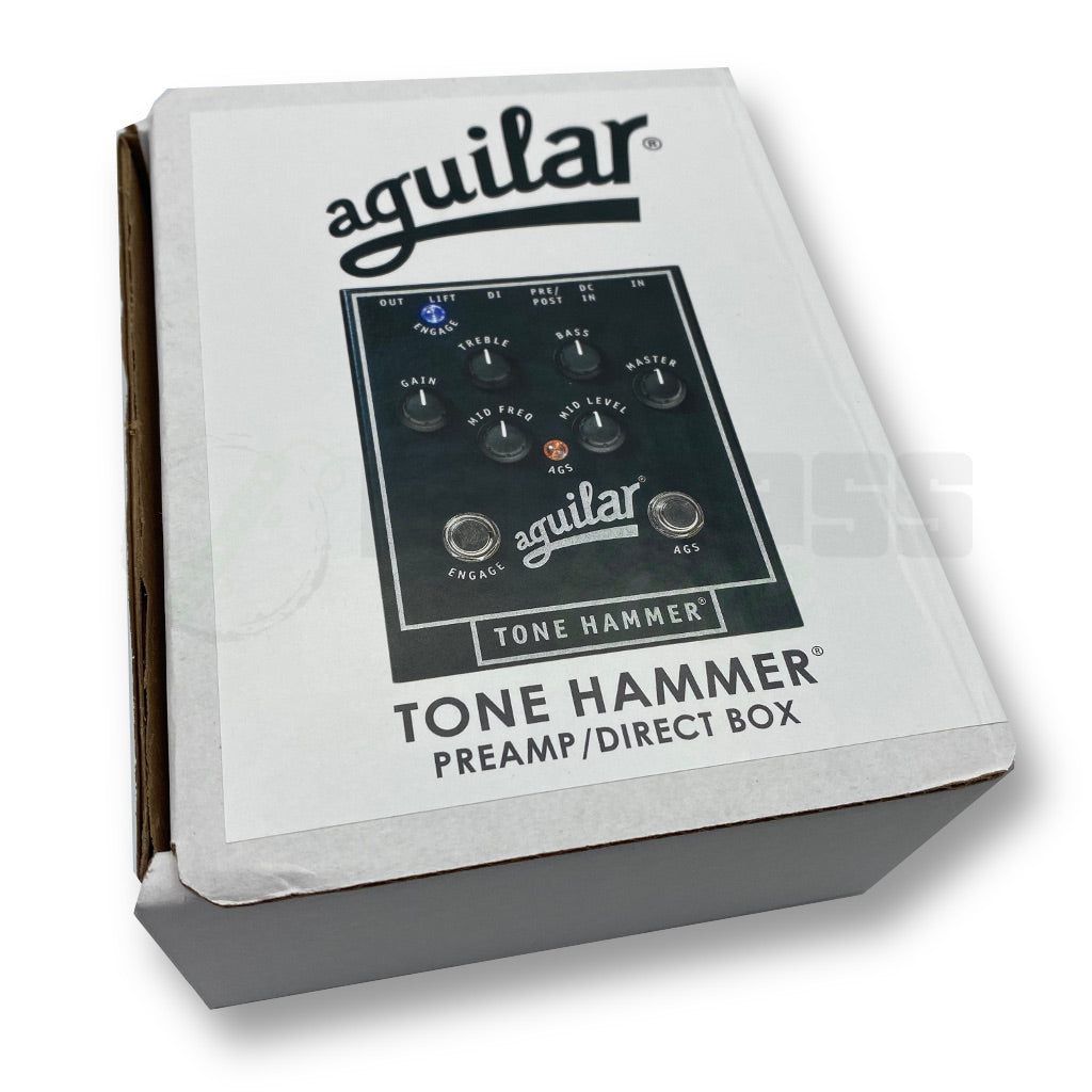 View of Box of Aguilar Tone Hammer Preamp/DI Pedal for Bass Guitar