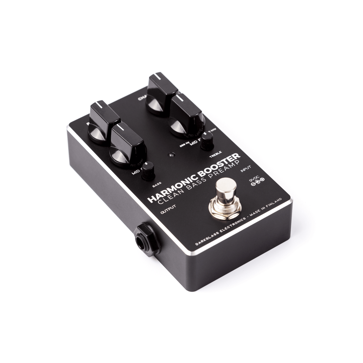 manufacturer front view of Darkglass Harmonic Booster Pedal
