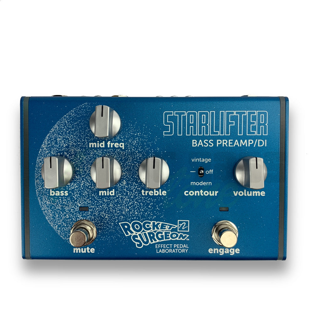Top view of Nordstrand Starlifter Bass Preamp/DI