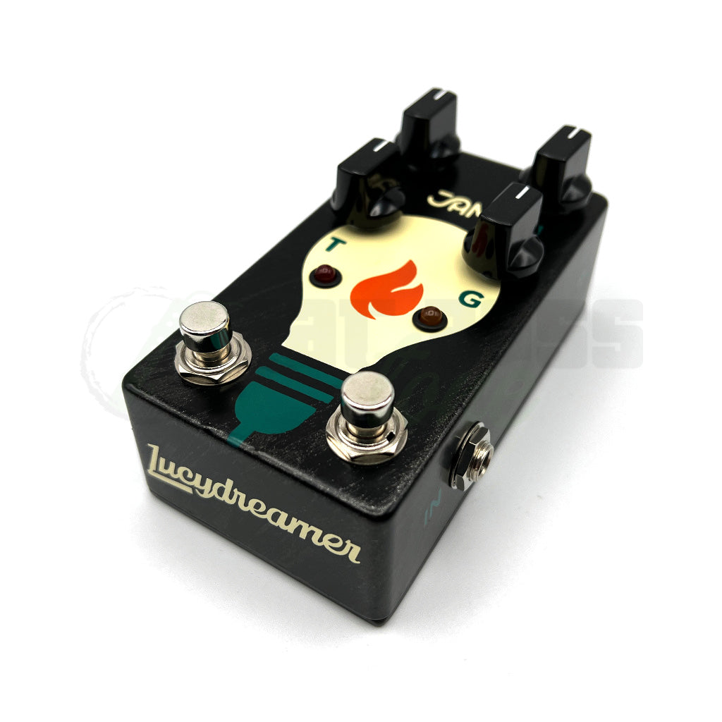front left view of Jam Lucydreamer Bass Overdrive Pedal
