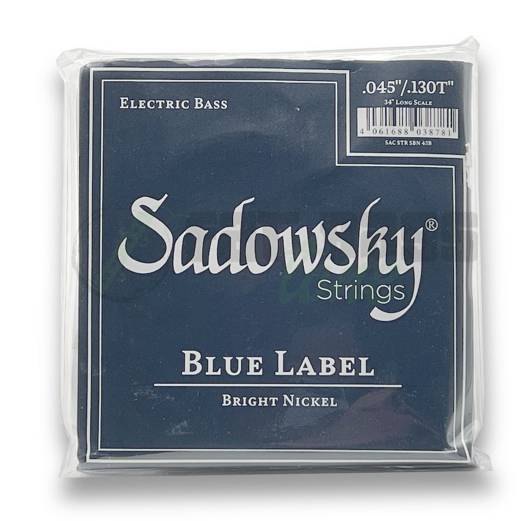 Sadowsky Bass Strings in 45-130 Bright Nickel for 5 string