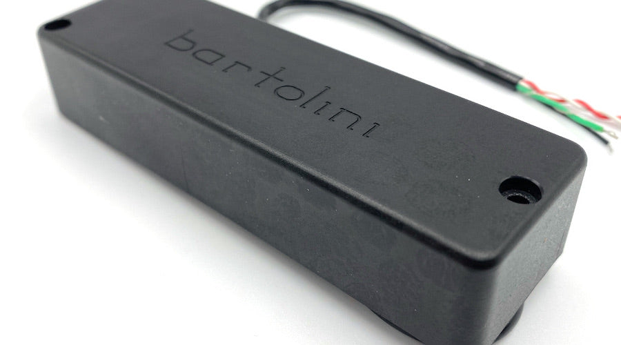 Bartolini Pickup example, this is an MK5CBC pickup showing the 4 wires that are used in wiring
