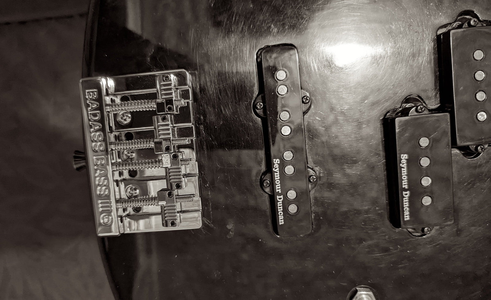Leo Quan Badass Bridge and Seymour Duncan bass pickups
