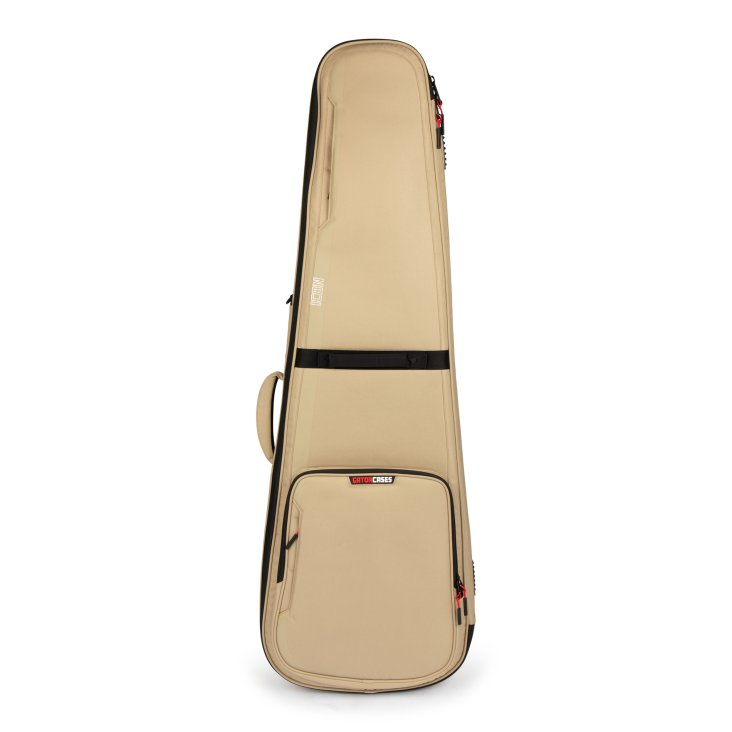 Front view of Gator ICON Series Bass Gig Bag in Khaki