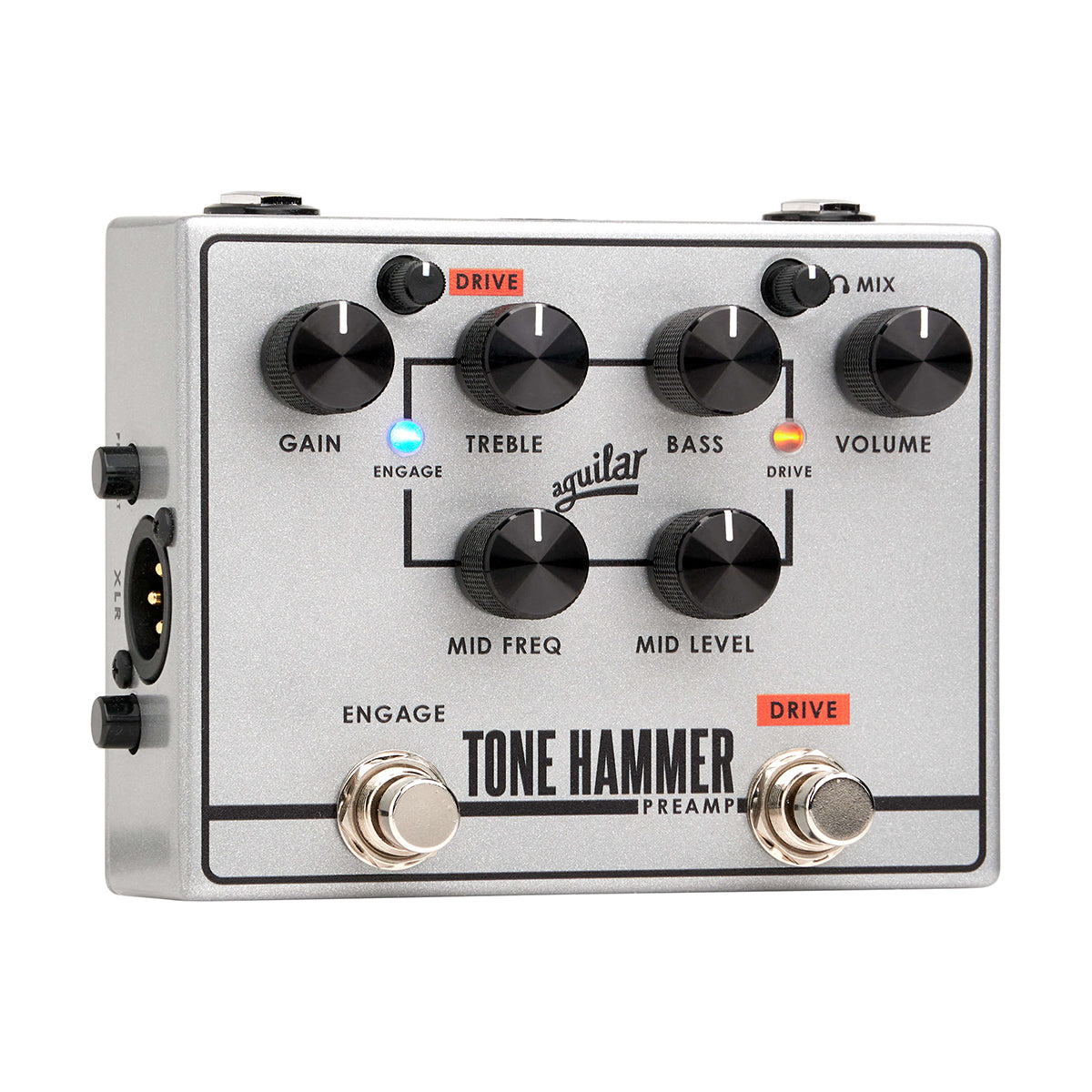 Front view of Aguilar Tone Hammer V2 Bass Pedal