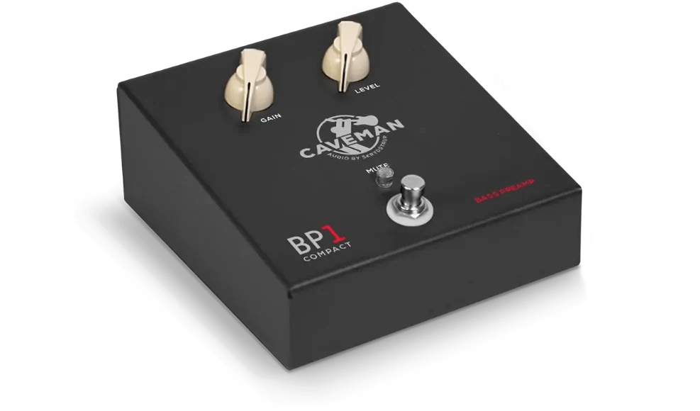 Front View of Caveman Audio BP1 Compact Bass Preamp