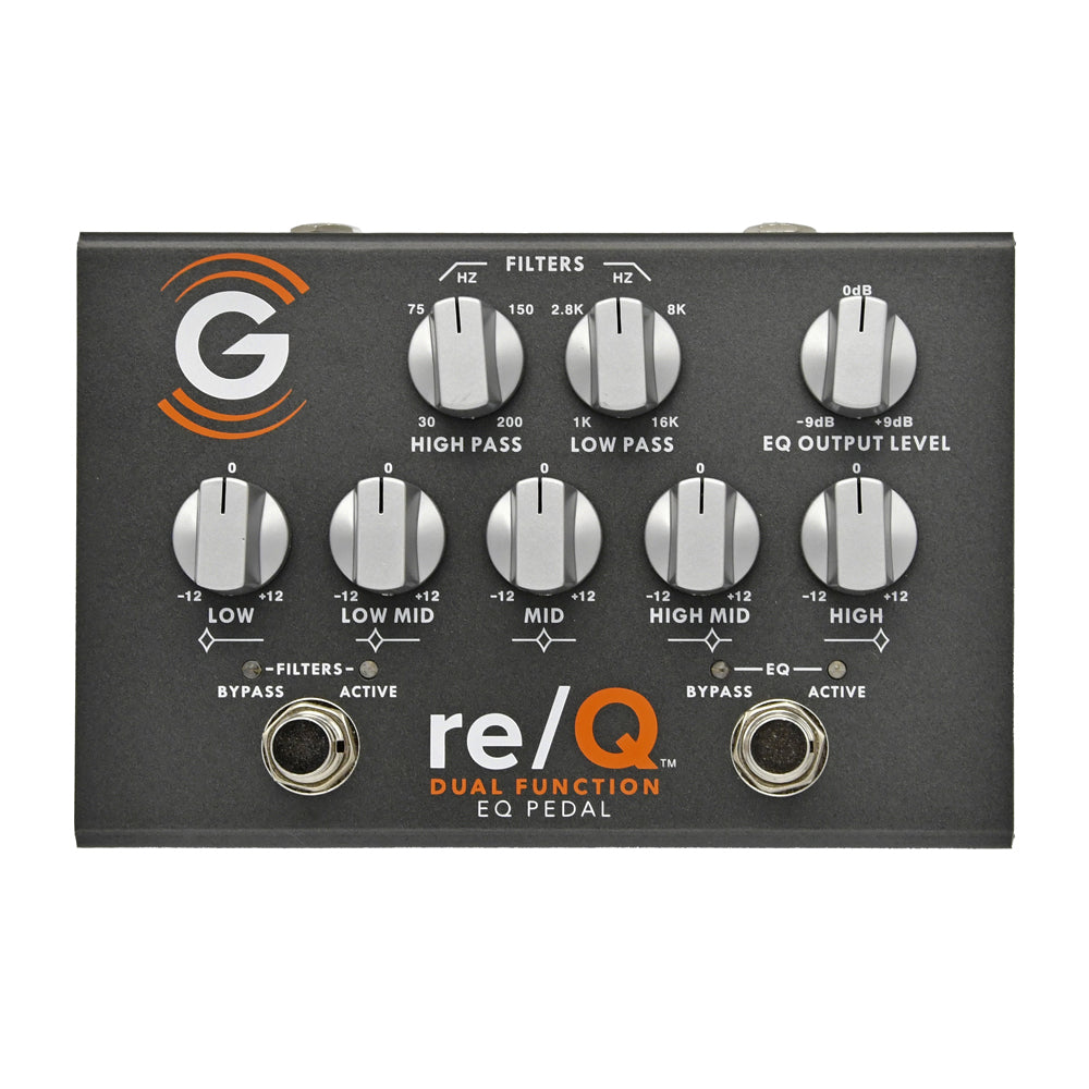 overhead view of Genzler re/Q Dual Function EQ Bass pedal