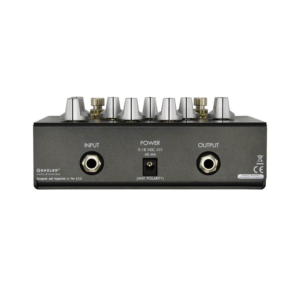 back view of Genzler re/Q Dual Function EQ Bass pedal