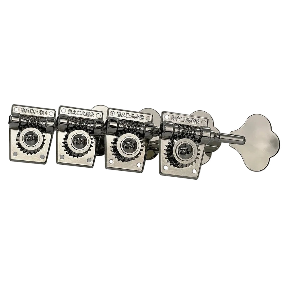 Set of four LeoQuan Badass OGT Bass Tuners with a Nickel Finish.