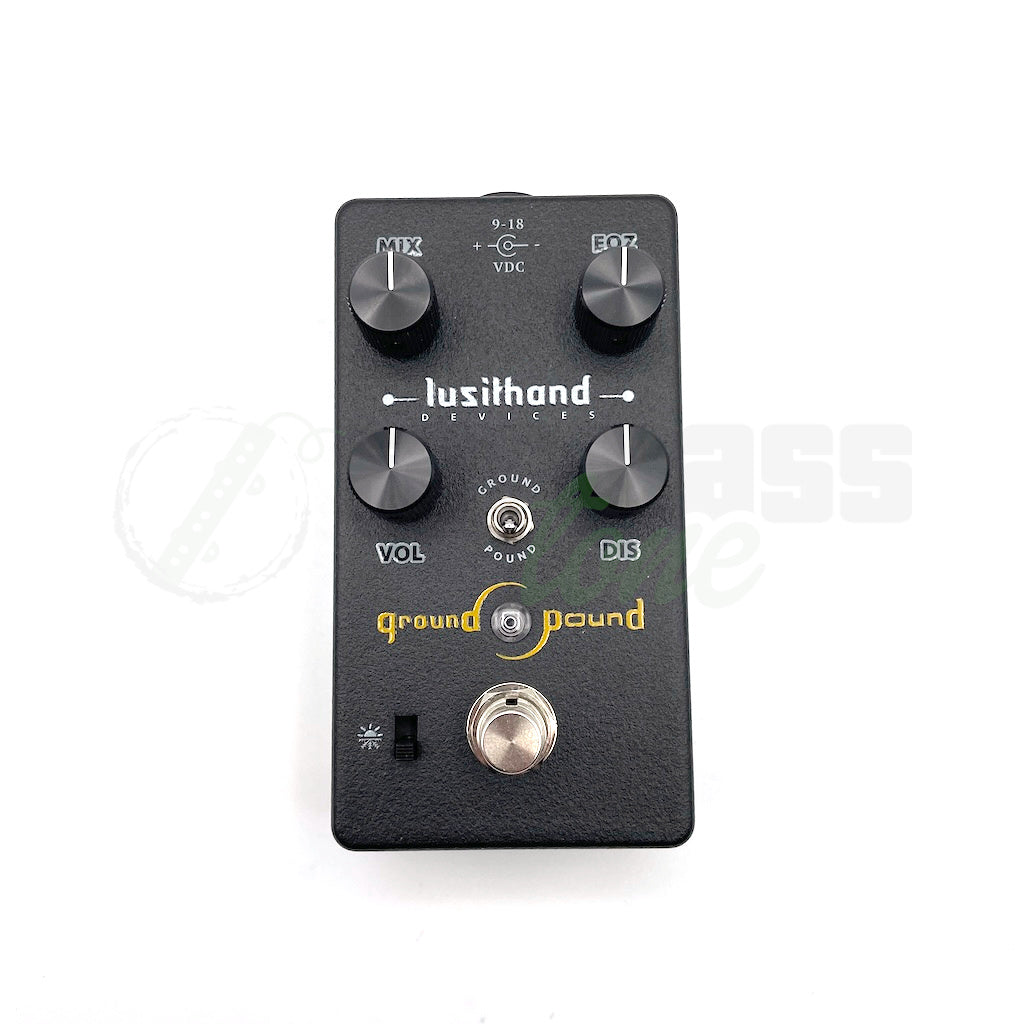 top bass effects pedals Lusithand Ground & Pound Bass Distortion Pedal Mark II