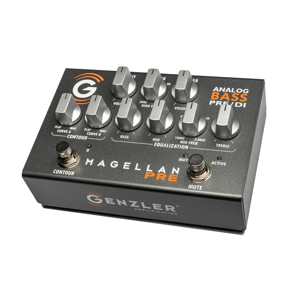 front view of Genzler Magellan Preamp/DI Pedal