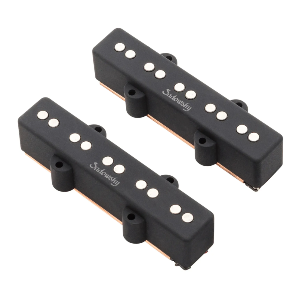 Front view of Sadowsky 5 String Stacked jazz Bass pickup set