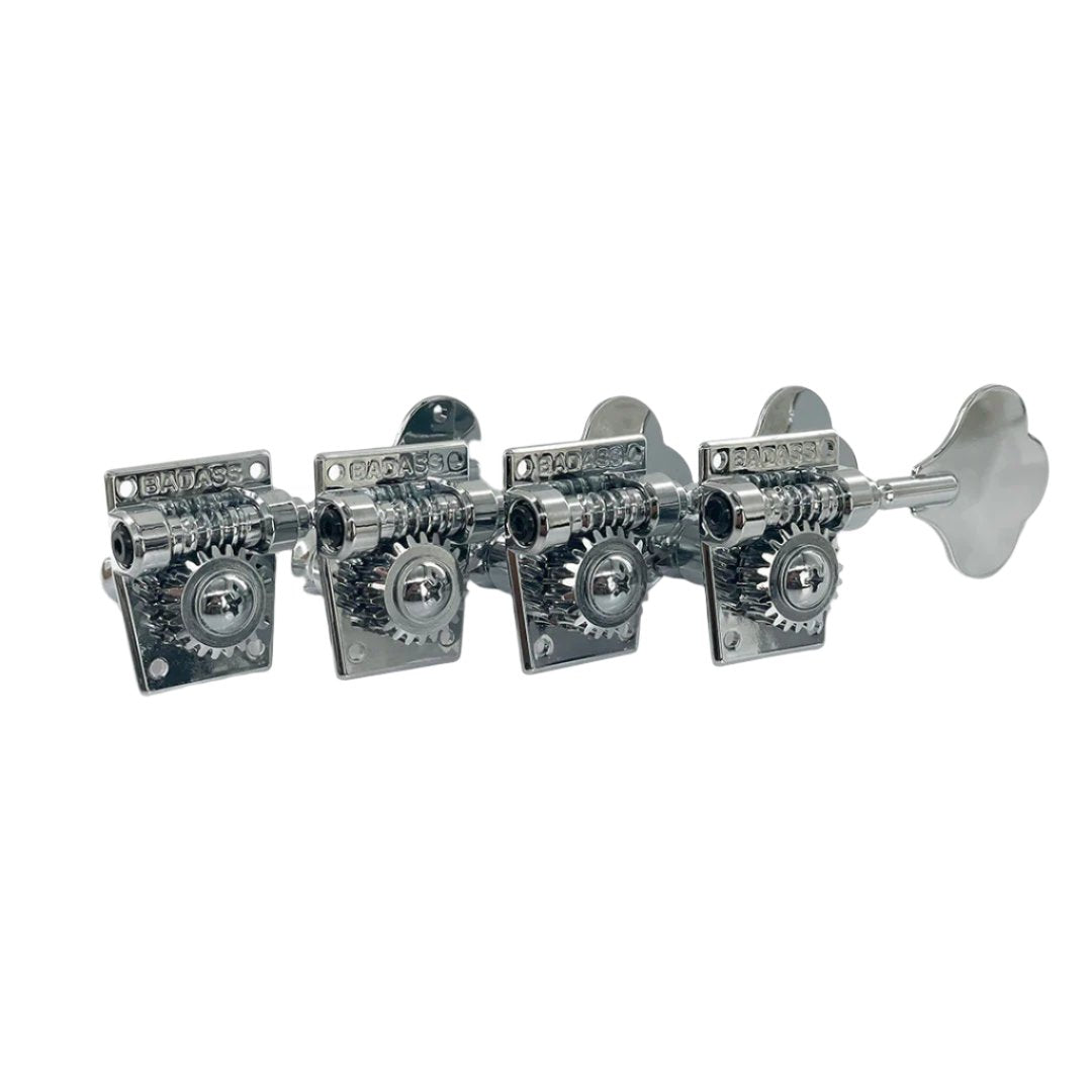 Leo Quan OGT Open Gear Large Post 4 in line Bass Tuning Machines Chrome