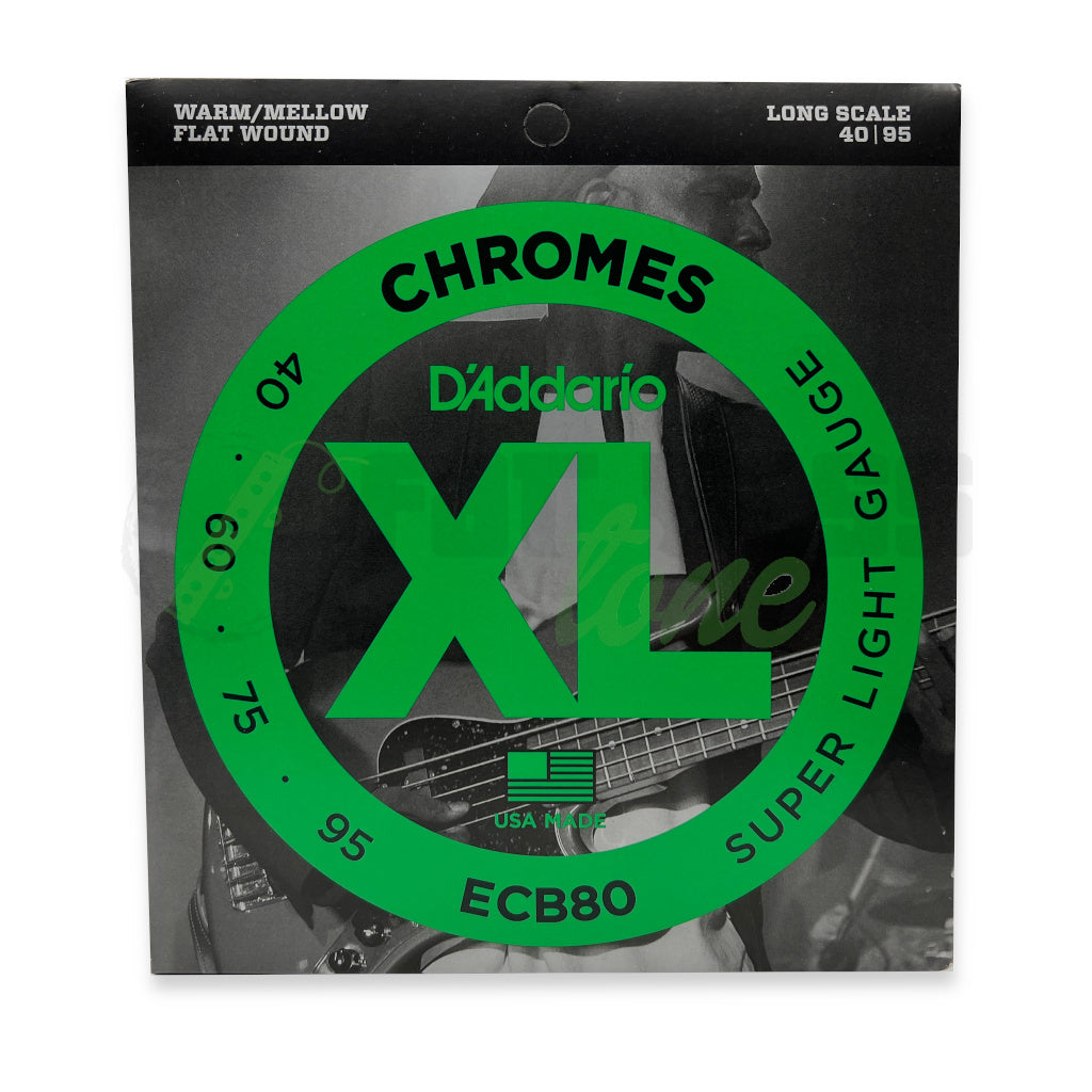 packaging view of the D&#39;Addario XL Chromes Bass Strings ECB80