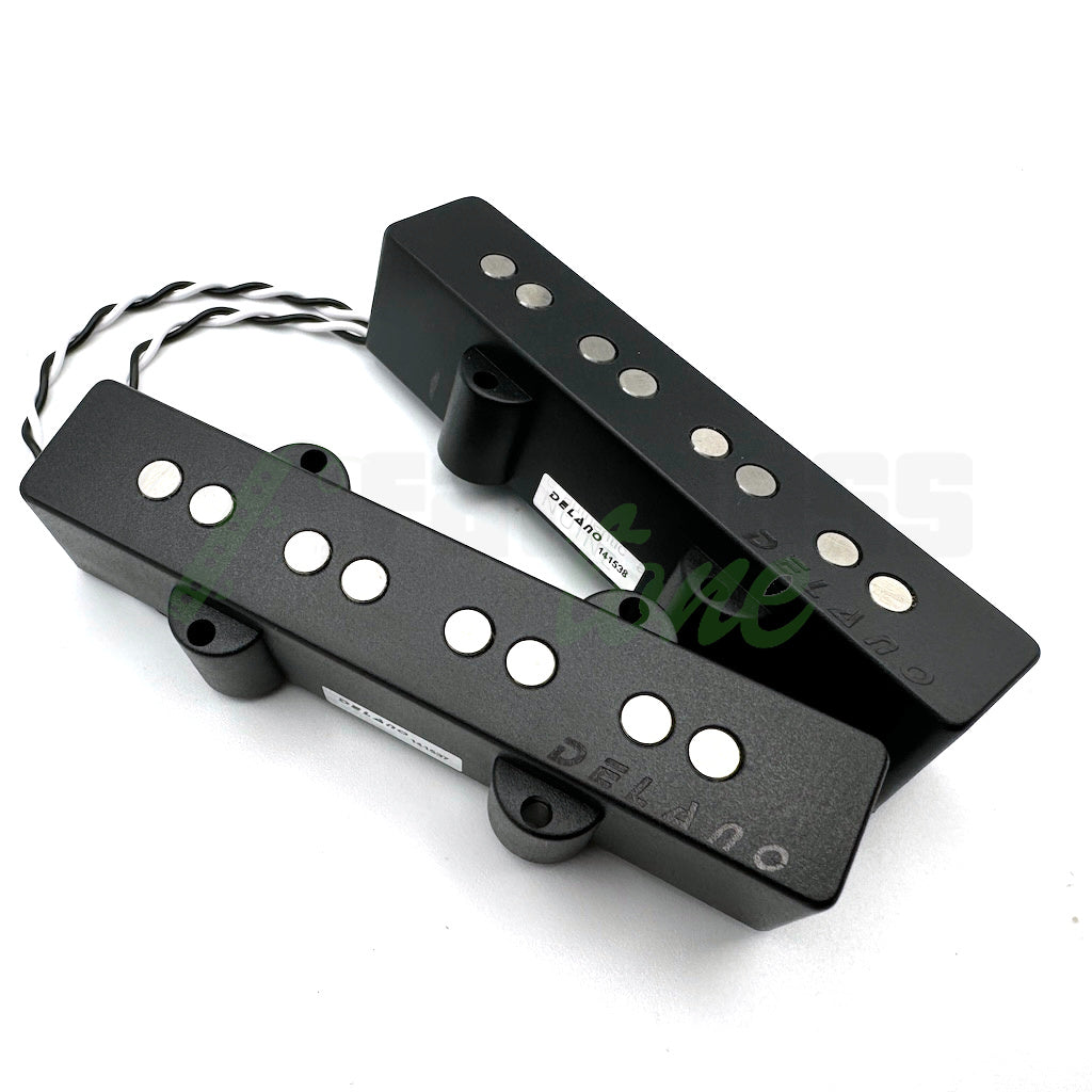 additional angle from front view of the Delano JC4 AL/M2 4 String Hum Cancelling Jazz Bass® Pickups