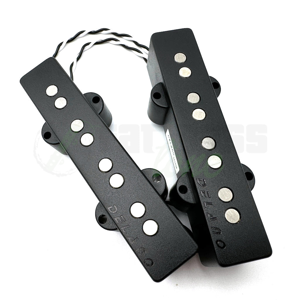 top view of the Delano JC4 AL/M2 4 String Hum Cancelling Jazz Bass® Pickups