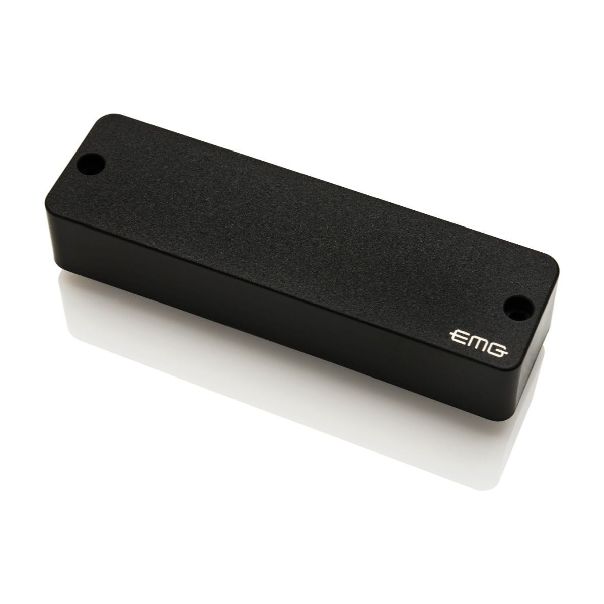 View of the front of a single EMG E5W bass soapbar pickup in the P2 shape.