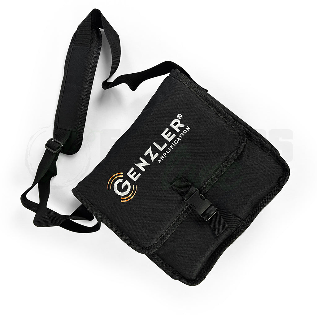 top view of the Genzler Magellan 350 Padded Carry Bag showing the brand logo
