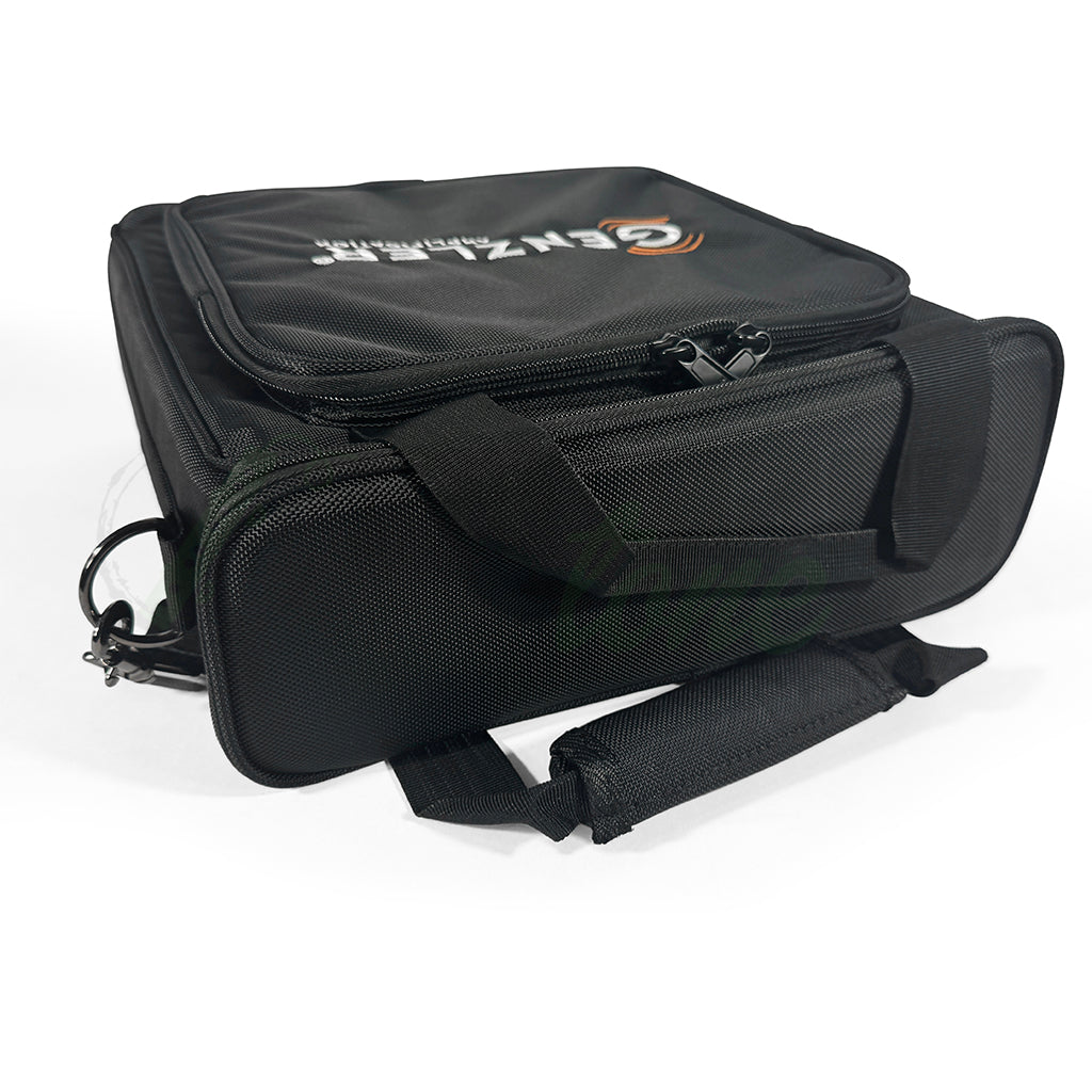 view of the lid of a Genzler 800 bass amp bag