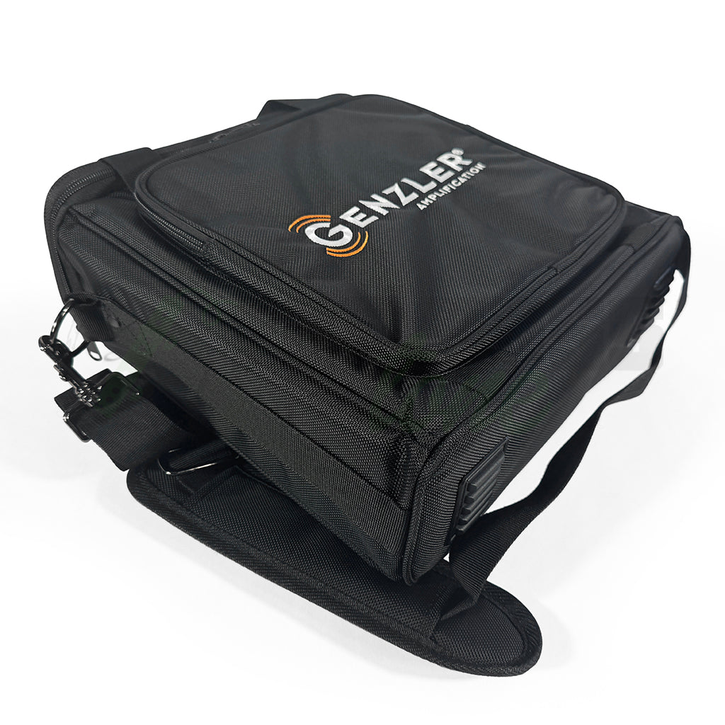 upper angle view of the Genzler 800 bass amp bag
