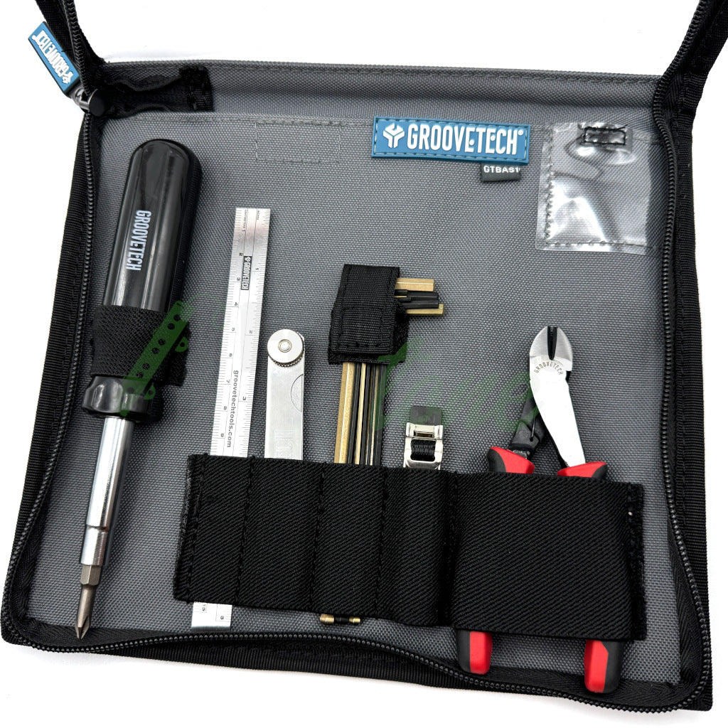 GrooveTech® Bass Player Tech Tool Kit (CruzTools) showing open package