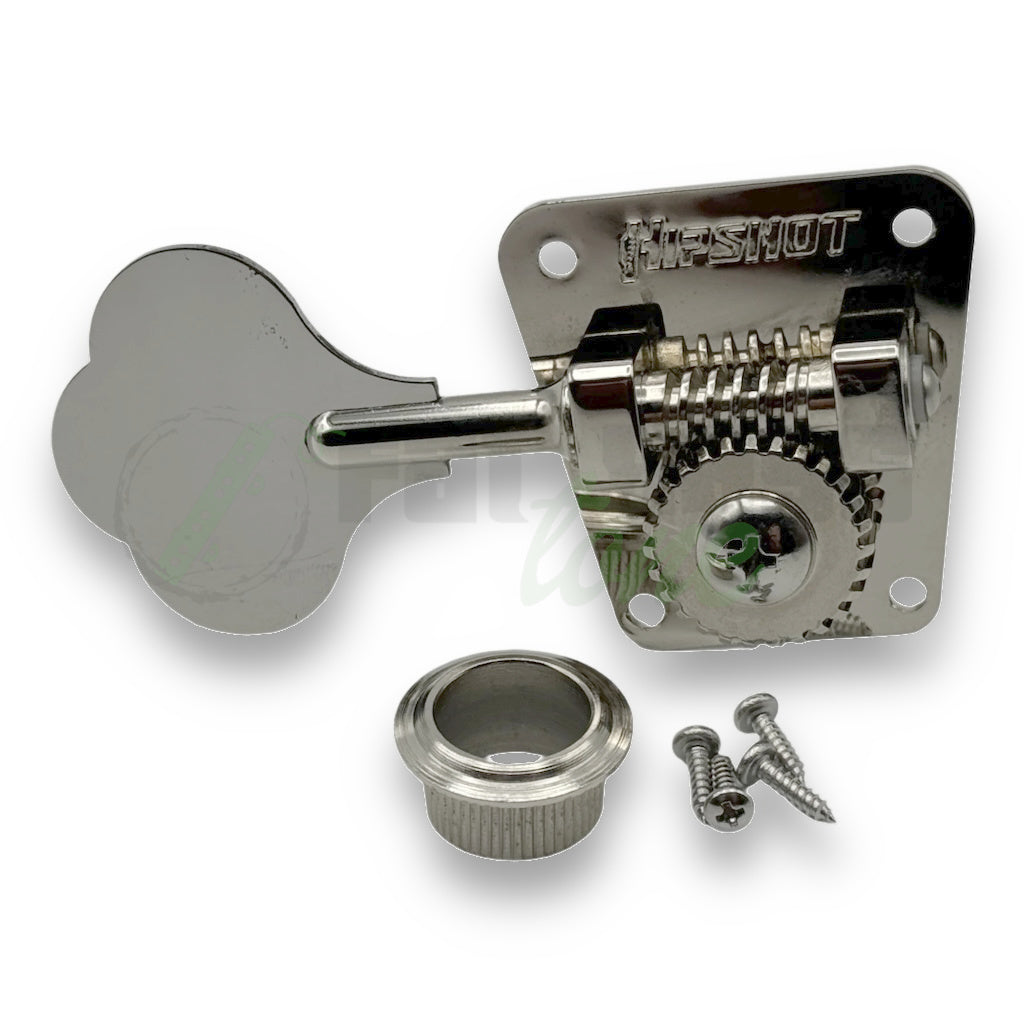 photo of the treble side version of the hb2 bass tuner in nickel