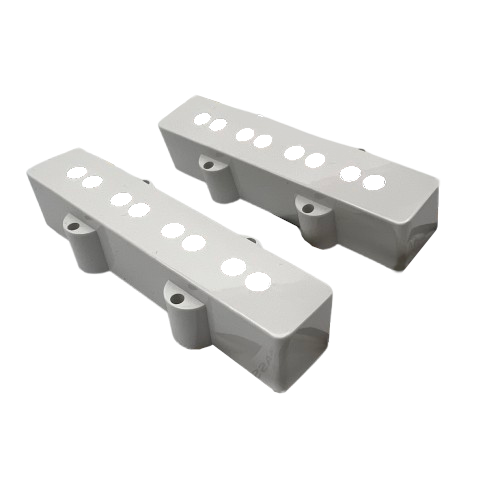 white colored jazz bass pickup covers for replacement or new applications