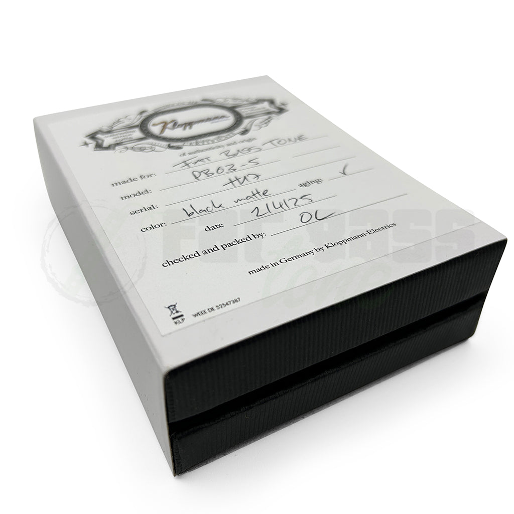 view of the box for the Kloppmann PB63-5 5 String Precision Bass® Pickup for Fender® American Standard®