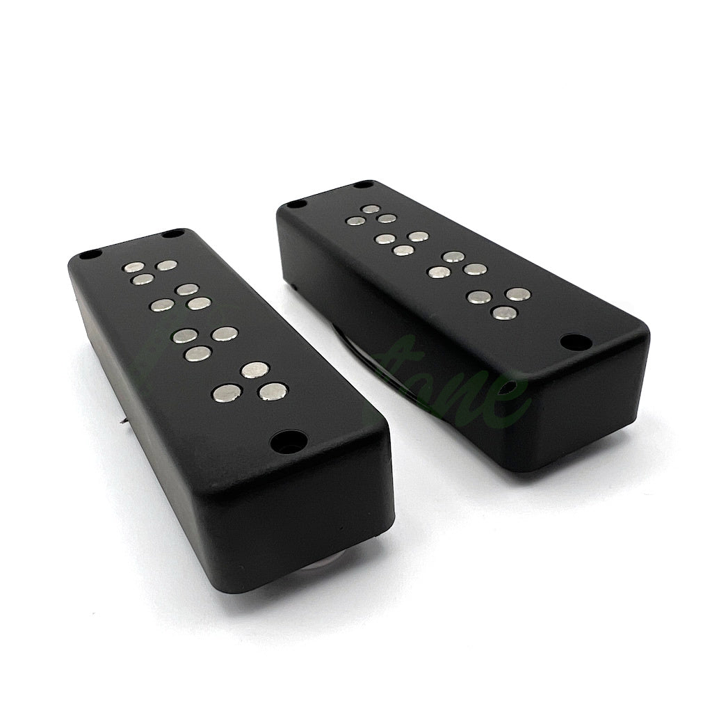 Front view of the LeCompte Triple Threat Bass Pickups