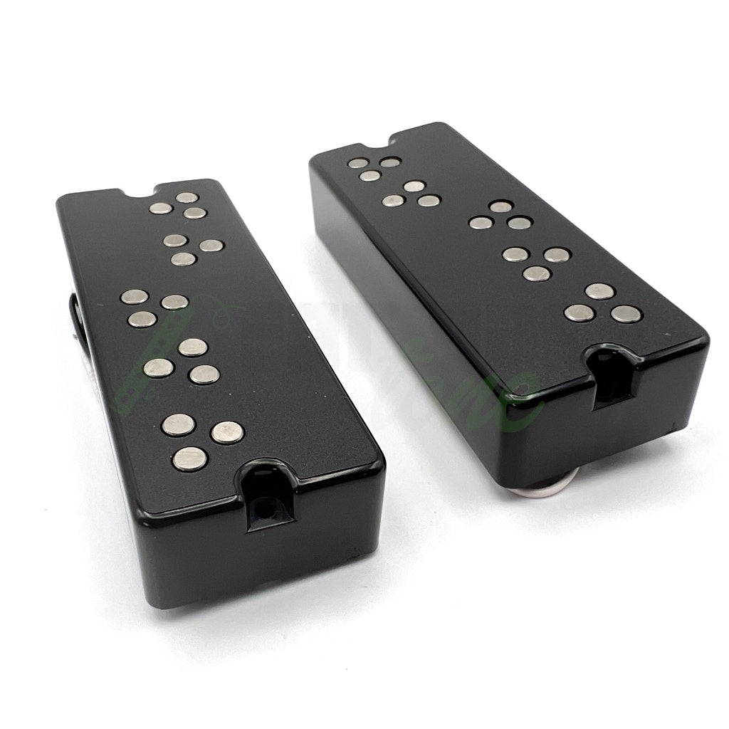 front view of the EMG40 version of the 5 string split coil LeCompte Triple Threat Bass Pickups