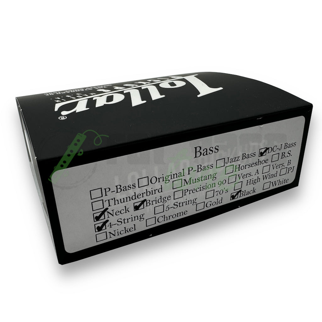 photo of the box of the Lollar 4 String DC Jazz Bass® Pickups with proper SKU checkmarked