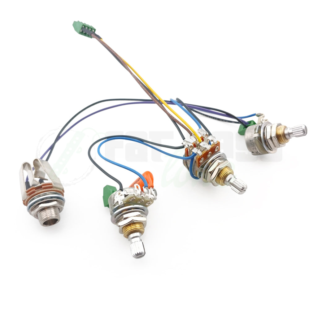 Pre-Wired Passive Harness for volume, blend,  tone configurations