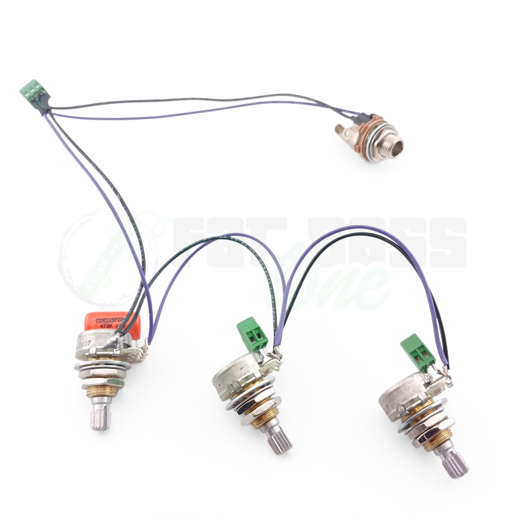 Pre-Wired Passive Harness for volume volume tone configurations