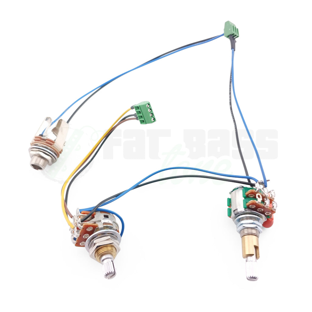 Pre-Wired Passive Harness for volume/tone stack and blend configurations