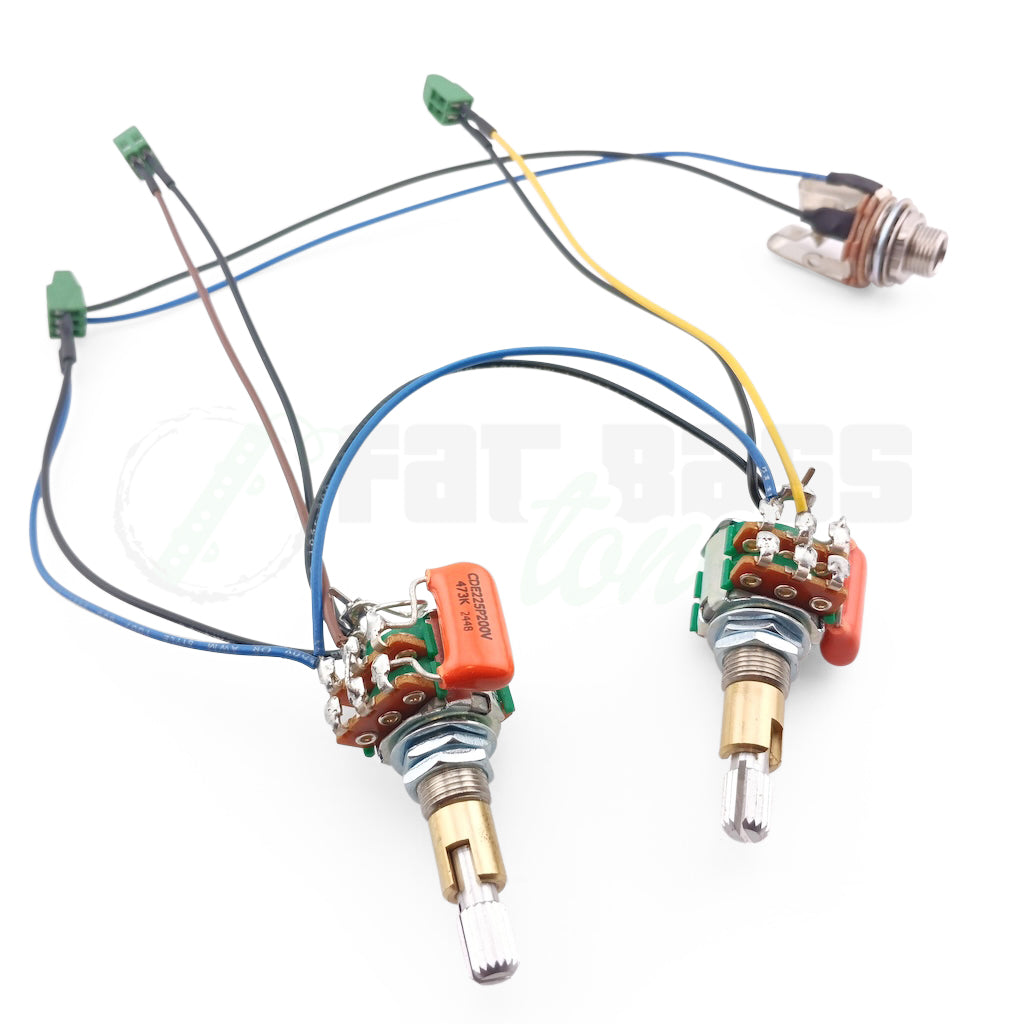 Pre-Wired Passive Harness for volume/tone stack + volume/tone stack configurations