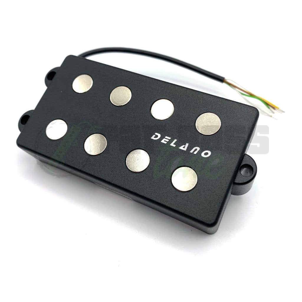 View of Front of Delano MC4 FE/M2 4 String Music Man® Pickups