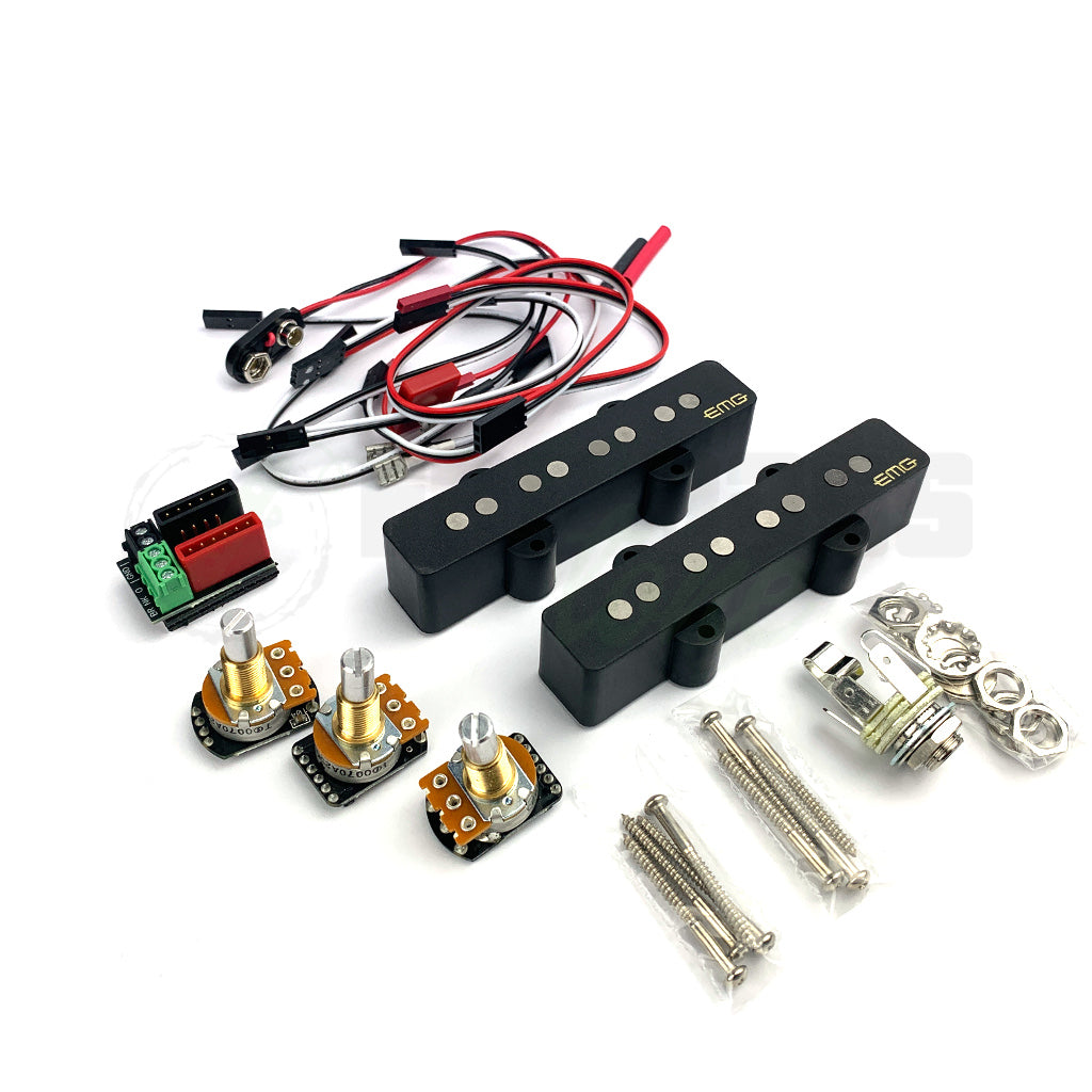 all component view of EMG JV 4 String Jazz Bass Pickups