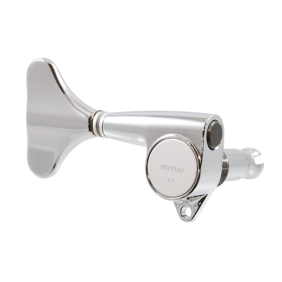 view of Treble side Gotoh GB707 Bass Tuner Chrome for Bass Guitar