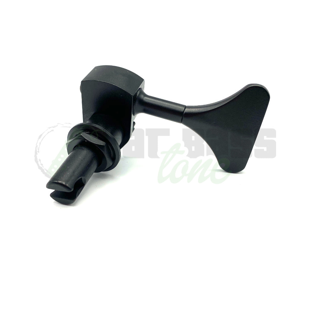 peg view of Hipshot HB6Y Ultralight 3/8 Inch Tuner Treble Side in Black Finish for Bass Guitar