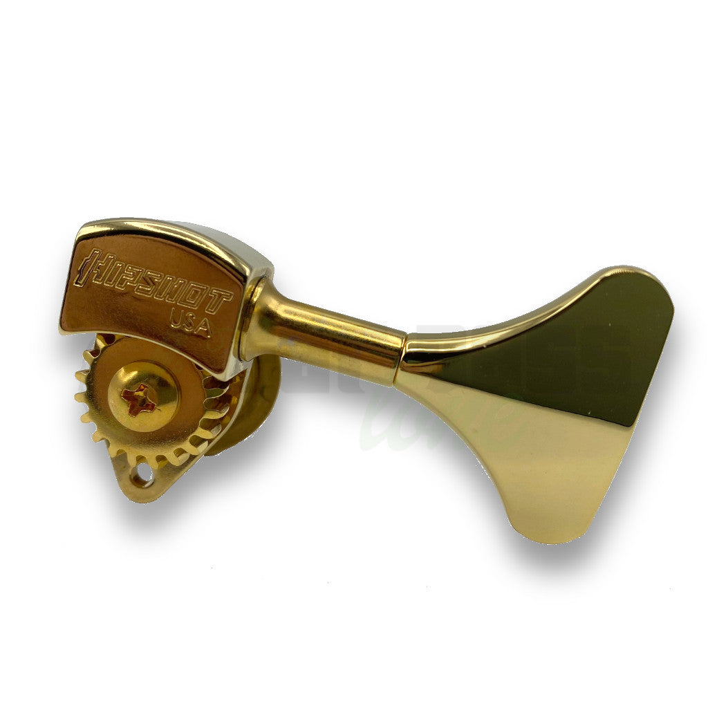 Gear  view of Hipshot Ultralight 1/2&quot; Gold Bass Side Tuner 