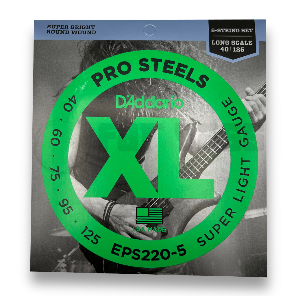 View of Packaging of D&#39;Addario EPS220-5 5 String Bass Strings Set