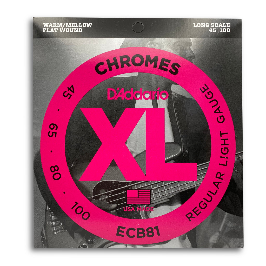 View of Packaging of D'Addario ECB81 4 String Bass String Set