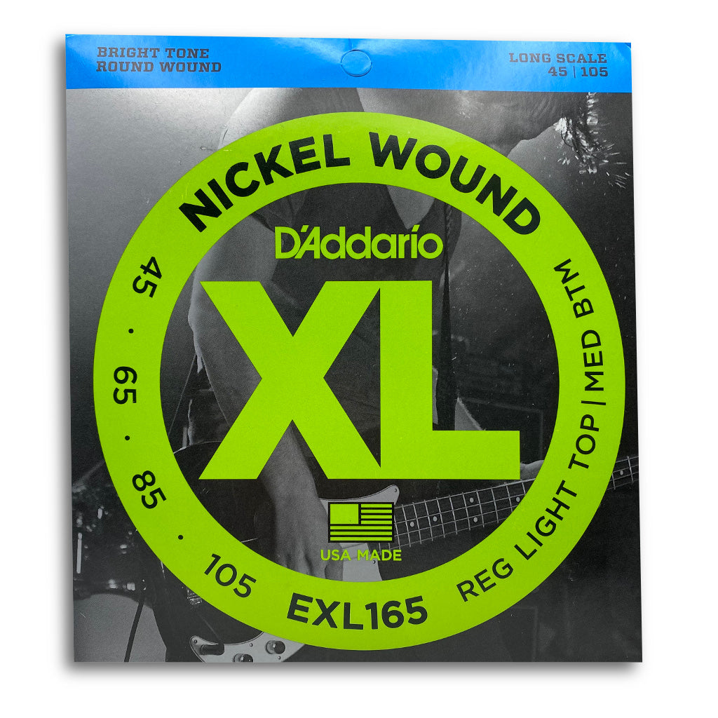 View of Packaging of D&#39;Addario EXL165 4 String Bass Strings Set