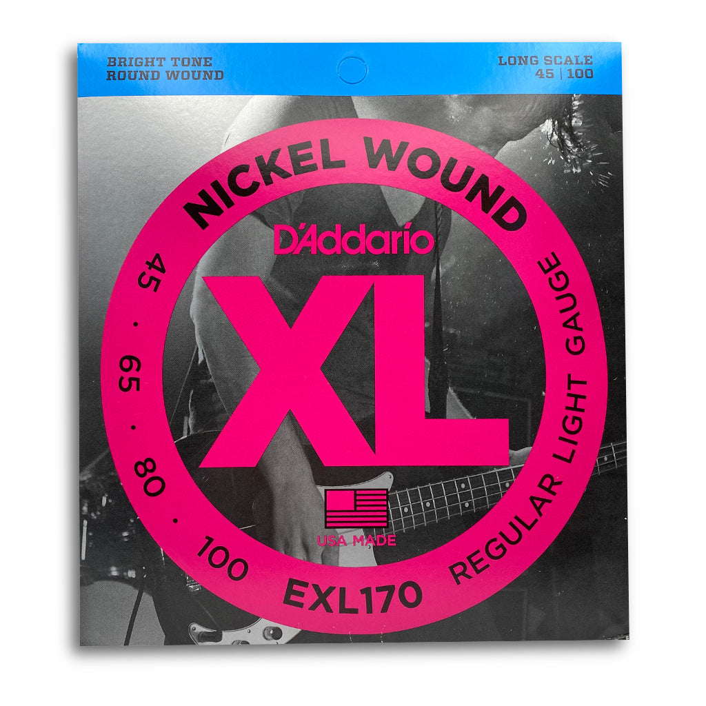 View of Packaging of D'Addario EXL170 4 String Bass String Set