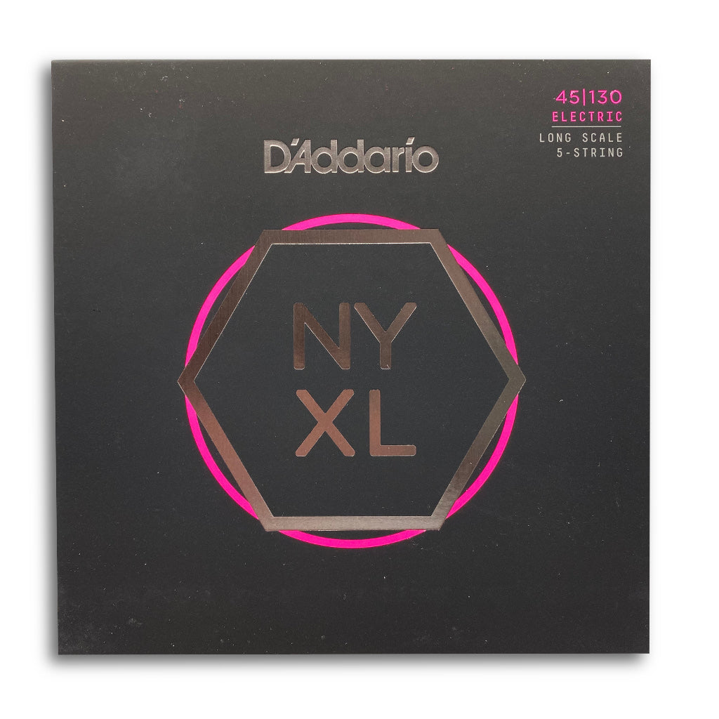 View of Packaging of D&#39;Addario NYXL45130 5 String Bass String Set