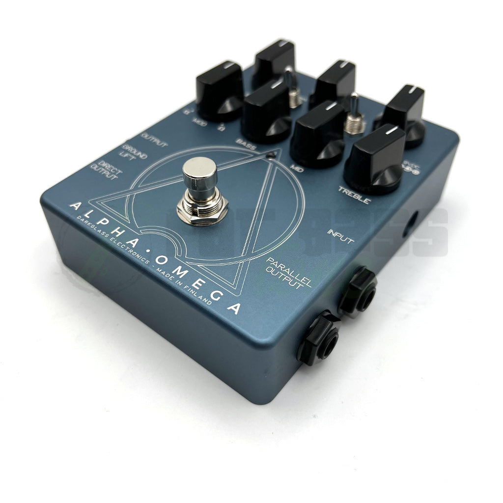 front view of Darkglass Alpha-Omega Bass DI/Preamp Distortion Pedal